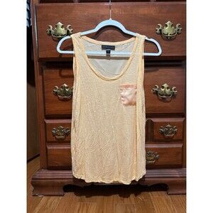 Tank Top Orange with Satin Back